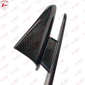 Z-ART 2021 + plaque d'extrémité d'aile de toit en Fiber de carbone sèche pour Porsche Cayenne Turbo <span class=keywords><strong>GT</strong></span> - Product Image 6