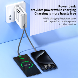 New Hot <strong>Trending</strong> <strong>Products</strong> <strong>2026</strong> 15000mAh Portable Power Bank with Built-in Plus Display PD20W Fast Charging Travel Mobile Charger - Product Image 5