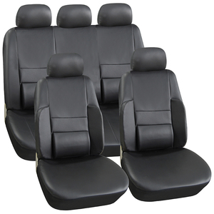Accessoires de voiture universels d'usine directement ensemble complet de housses de siège de voiture en cuir ensemble complet universel de luxe - Product Image 1