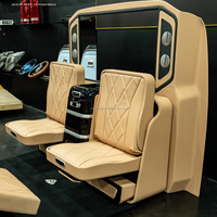 Kit de conversion intérieur VIP complet pour Mercedes Classe V W447, avec cloison de séparation, écran relevable, tables doubles pliables, sièges aérodynamiques, OEM