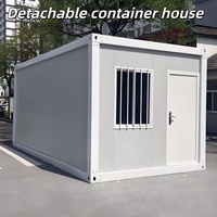 Casa Contenedor Desmontable Personalizable, Diseño Modular Prefabricado, Resistente al Fuego e Impermeable, Garantía de 5+ Años, Forma Cuadrada Posmoderna