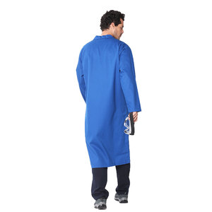 <span class=keywords><strong>Camice</strong></span> da laboratorio in cotone antistatico resistente agli acidi e agli alcali e al fuoco - Product Image 3