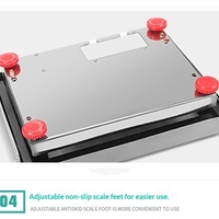 Balance électronique sans fil de 600 kg pour banc et sol, affichage LCD, acier au carbone, acier inoxydable, mesure de haute précision