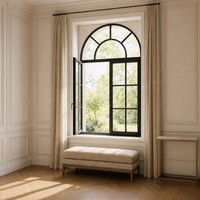 Fenêtre fixe en aluminium à double vitrage pare-balles Topbright Hurricane Impact avec rupture de pont thermique personnalisée pour maison