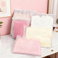 Sacs à fermeture éclair réutilisables en LDPE, imprimés par gravure, givrés, refermables, pour vêtements et chaussures, avec logo personnalisé, vente en gros