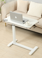 ADA Portable Durable Gaz Levage Debout Portable Bureau Chevet Mobile Table Roulante Hauteur Réglable avec Roues Cachées