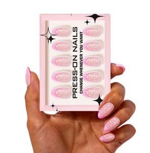 เล็บปลอมแบบกดติด 30 ชิ้น ลายจุดสีชมพูสไตล์ฝรั่งเศส น่ารักสำหรับสาวๆ สวมใส่ได้ทุกวัน รีไซเคิลได้ พร้อมกาวในตัว รับผลิตแบรนด์ส่วนตัว - Product Image 4