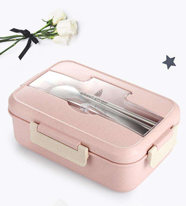 Lunch Box Stainless Steel Dinnerware Food Storage <b>Plastic</b> <b>Container</b> Children Kids School Office Portable Bento Box Lunch Bag - Product Image 5