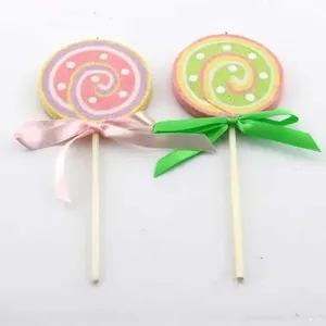 2022 regali di natale popolari Lovely Lollipop Ornament Polymer Clay Candy Lollipop Hanging Ornament decorazione dell'albero di natale