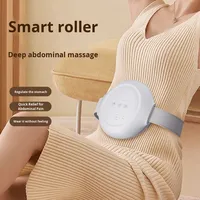 Ceinture de massage chauffante rechargeable pour la taille, 5 modes de vibration, massage brûle-graisse, contrôle de la durée, portable, soulagement des crampes menstruelles