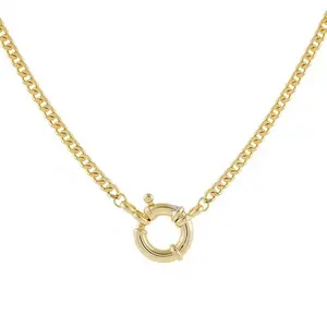 custom pendant clasp design 14k gold filled toggle clasps necklace cuban chain