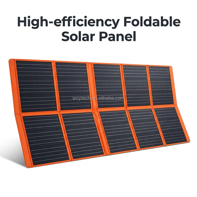 500W Foldable Portable Monocrystalline Solar Panel Waterproof High Efficiency Solar Charger Camping RV Power Station