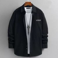 Camicia di qualità Premium alla moda Casual in cotone da uomo a manica lunga Smart Casual camicia Vintage da ufficio da lavoro formale camicia da uomo