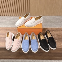 Chaussures mocassins pour hommes en cuir de vache véritable, style italien, plates, décontractées, pour la marche et la conduite