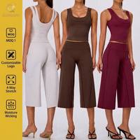 Ensemble de yoga pour femmes : Soutien-gorge de sport haute performance et legging taille haute – Tenue de sport performante pour femmes
