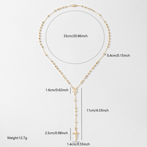 Guadalupe DE LA Virgen María Collares Religiosos Cadena Larga Virgen María Cruz Collar <span class=keywords><strong>Rosario</strong></span> Católico - Product Image 6