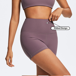 Mayorista Personalizado <span class=keywords><strong>Mallas</strong></span> <span class=keywords><strong>Cortas</strong></span> de Compresión Reciclado Gimnasio <span class=keywords><strong>Yoga</strong></span> Short Mujeres Cintura Alta Pantalones Cortos Ajustados para Mujeres Gimnasio - Product Image 3