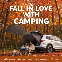 Tente de toit arrière pour voiture, auvent de hayon pour SUV, pare-soleil, abri contre le vent, imperméable, installation facile, grande tente familiale pour le camping