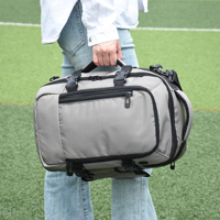 Sac à dos de voyage convertible en sac bandoulière et sac à main portable, résistant à l'eau, de haute qualité, durable, en tissu Oxford rembourré, personnalisable OEM/ODM pour l'extérieur