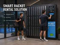Casier intelligent de location de raquettes 2026 avec écran tactile, armoire de rangement électronique sans clé pour sacs, idéal pour les clubs de tennis et de padel (vente en gros)