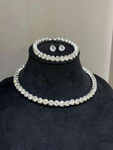 عقد شوكر تنس من الذهب عيار 18 قيراطًا من VOAINO مرصع بالألماس المزروع في المختبر بتقنية CVD، مجوهرات نسائية من الذهب عيار 9 و14 و18 قيراطًا - Product Image 5