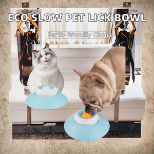 Custom New Style Eco-Friendly Rounded PP+TPR Portable Travel Slow Food <b>Bowl</b> for <b>Dogs</b> Cats Suction Cup Leakage Pad MULTI CRAFT - Product Image 2