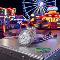 Lumière LED programmable SMD3535 35 mm 9 pixels 24 V IP66 haute luminosité pour l'éclairage des manèges de fêtes foraines et de parcs d'attractions