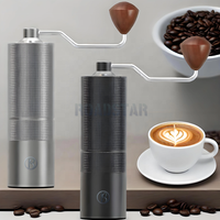 Mini moulin à café manuel en acier inoxydable 304 avec meules coniques, réglage interne en aluminium, portable pour expresso, pour le voyage