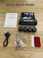Capteur TPMS universel solaire voiture jauge de pneu numérique TPMS système de surveillance de la pression des pneus externe
