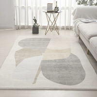 Tapis de luxe en fausse fourrure de cachemire pour salon et chambre, grand tapis moelleux antidérapant pour salon, chambre, hôtel