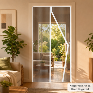 <span class=keywords><strong>Mosquitera</strong></span> Magnética Moderna OEM ODM, Malla de Poliéster, Cortina Autoadhesiva para Puerta de Baño - Product Image 2