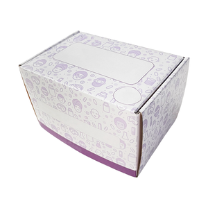 Petit <span class=keywords><strong>abonnement</strong></span> personnalisé noir pour envoi de cadeaux Boîtes d'expédition en carton ondulé avec emballage en papier personnalisé - Product Image 2