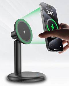 Chargeur sans fil magnétique à charge rapide, adapté au bureau ou à la table de chevet (sans adaptateur/angle fixe) - Product Image 5