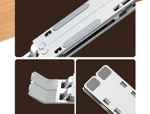 Tuyệt vời khuyến mãi nóng bán nhôm máy tính xách tay đứng với điều chỉnh chiều cao làm mát & có thể gập lại Thiết kế xách tay Tablet chủ - Product Image 3