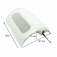 Aspirateur de poussière pour ongles 2 en 1 40W avec 3 ventilateurs puissants, aspirateur de poussière portable pour ongles secs