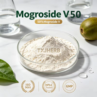 Poudre d'extrait naturel de fruit du moine, pur Mogroside V50, édulcorant de qualité alimentaire en emballage sac/fût