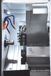 Máy tiện <span class=keywords><strong>CNC</strong></span> ngang tự động hạng nặng tốc độ cao với hệ thống điều khiển fanuc trung tâm xoay đa chức năng trục Chính Đơn - Product Image 3