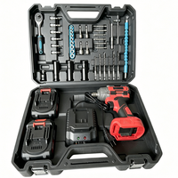Clé à chocs sans fil 21V portable avec entraînement 3/8, moteur sans balais, batterie au lithium, couple maximal de 500 N.m pour travaux de réparation industrielle