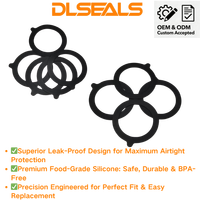 Joint d'étanchéité en caoutchouc silicone pour couvercle de bocal Mason, remplacement de joint pour conteneur alimentaire et boisson, fourniture OEM d'usine