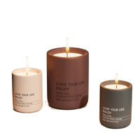 DM619 couleur 10.6 Oz navires luxe décor à la maison bougie faisant des pots mat vide naturel parfumé béton ciment bougie pots