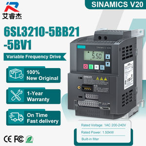 Nuevo Variador de Frecuencia Original 6SL3210-5BB21-5BV1 Siemens SINAMICS V20 Basic VFD, Convertidor de 1.5KW 200-240VAC Monofásico - Product Image 1