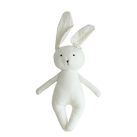 Accessoire de Pâques Greenmart : Sucette innovante en tissu de coton pour bébé, poupée lapin en peluche avec rembourrage en PP pour votre tout-petit