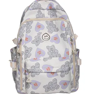 Direct Sales portable printing primary school student backpack cute cool bags college students