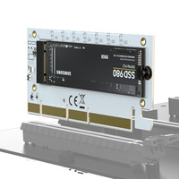 Adaptador de tarjeta de expansión MAIWO NVMe M.2 SSD a PCIe con barra de luz RGB Compatible con accesorios de computadora PCIex16/x8/X4 Stock