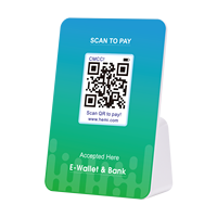 Dispositif de paiement par code QR Y50B Haut-parleur cloud 4G + WIFI Affichage de paiement par code QR dynamique statique avec haut-parleur pour paiement commercial