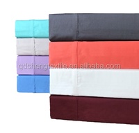 4 pièces couleurs et designs personnalisés 250 fils tissage satin 100% coton literie draps ensembles de draps