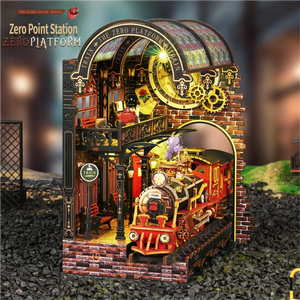 Jiate Zero Point Station – Kit de Modélisme 3D en Bois à Assembler Soi-même, Décoration Créative de Bureau, Ornement - Product Image 2