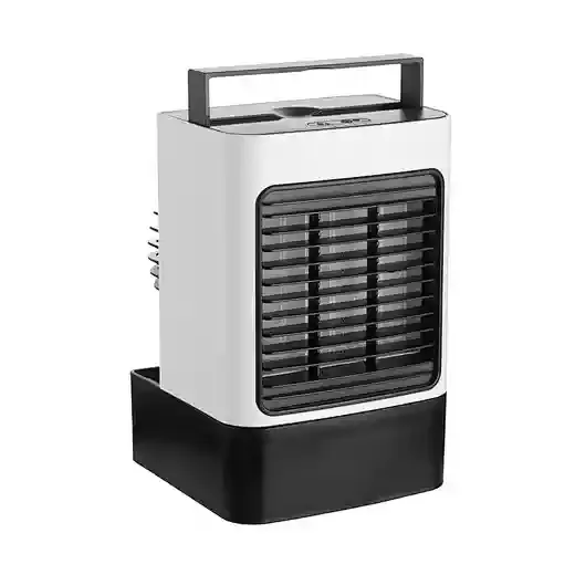 Purification des ions négatifs nouveauté Mini climatiseur de bureau ventilateur en plastique lumière chaude