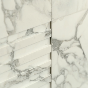 Grande dalle de marbre Arabescato Corchia poli naturel, marbre blanc naturel, mur de fond à rainures <span class=keywords><strong>d</strong></span>écoupées sur mesure - Product Image 4