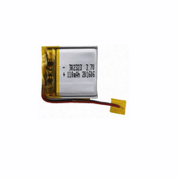 Batteries lithium-ion rechargeables ultra-minces de petite taille 3,7 V 110 mAh, type pochette, 302323 LiCoO2, batterie lithium souple pour bague intelligente